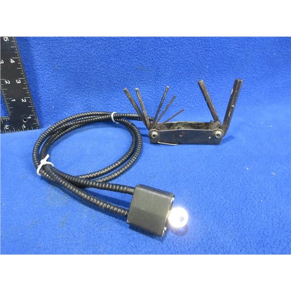 Proto 8 Allen/Hex Key Set and a Cable Lock with 1 Key