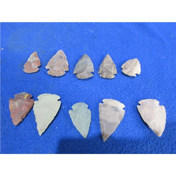 10 Arrowheads - Approx. 1" to 1 1/2" Length