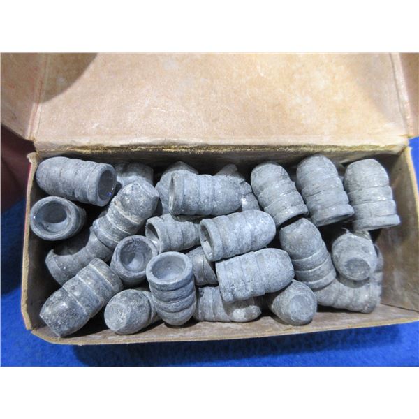 50 Cal. .50" FN Hollow Base Lead Bullets - Box of 47