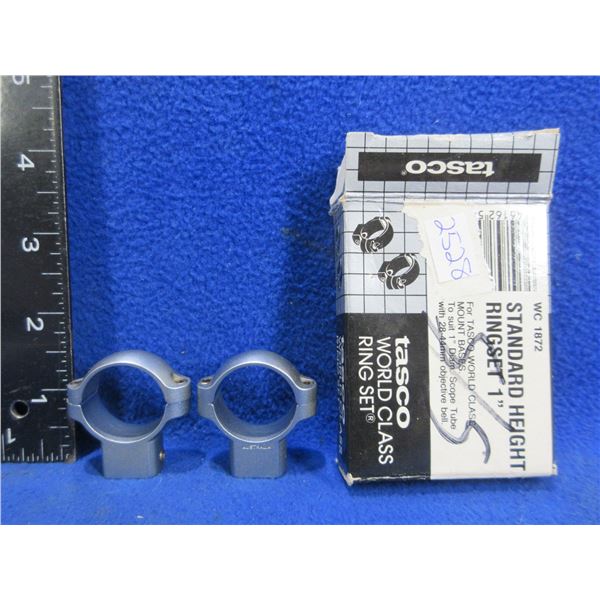 Tasco 1" Standard Height Rings - Silver