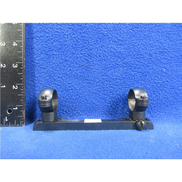 1" Steel Rings with Base - Base is Marked ABSA - For Browning A-Bolt Short Action