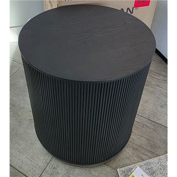 Sandy's - New Kalla Charcoal End Table - RV: $1200 CAD - H24" x Dia. 22"