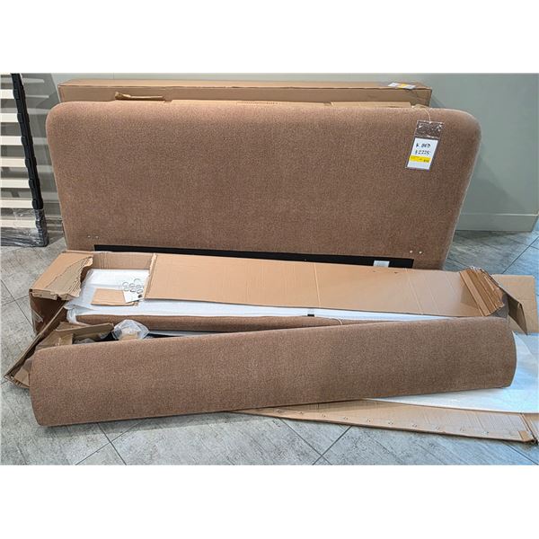 Sandy's - New Elit Camel King Bed - RV: $2225 CAD - Headboard 195 cm