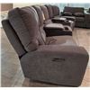 Image 3 : Sandy's - New Motion Sectional Leather Sofa - RV: $5700 CAD - Approx. H34" x W120" x D40"