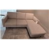 Image 1 : Natuzzi Editions - New Destrezza Fabric Sectional - RV: $3850 CAD - H30" x W80" x D34"/59"
