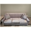 Image 1 : Sandy's - New Chanel Elizabeth Platinum Fabric Sofa - RV: $2050 CAD - H33" x W78" x D33"