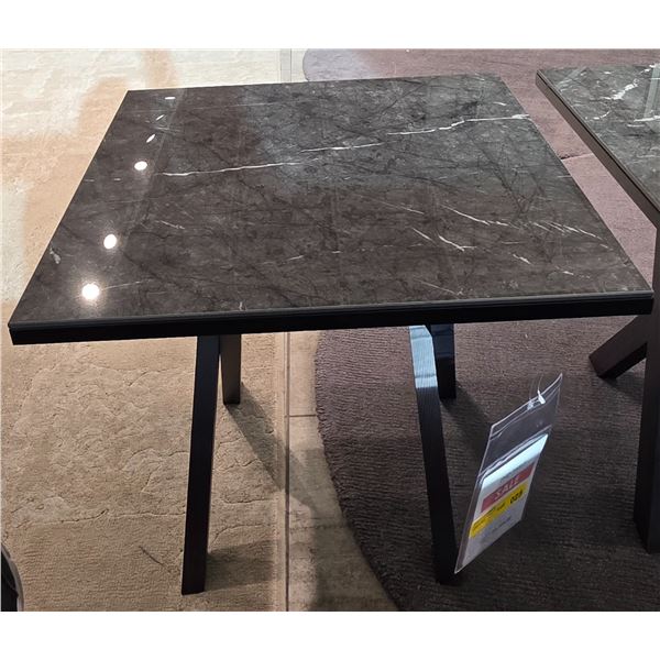 Sandy's - New Stella Gray Carnico End Table - RV: $1195 CAD - H21" x 22" x 22"