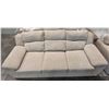 Image 2 : Sandy's - New Mitchell Cuddle Natural Fabric Sofa - RV: $2090 CAD - Made in Canada - H34" x W84" x D