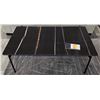 Image 1 : Sandy's - New Rocco Sahara Black Cocktail Table - RV: $1995 CAD - H18" x W55" x 30"