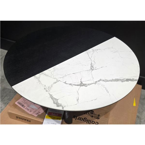 Calligaris - New Black White Cocktail Table - RV: $1835 CAD - Made in Italy - H12" x Dia. 31.5" (CAL