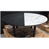 Image 3 : Calligaris - New Black White Cocktail Table - RV: $1835 CAD - Made in Italy - H12" x Dia. 31.5" (CAL
