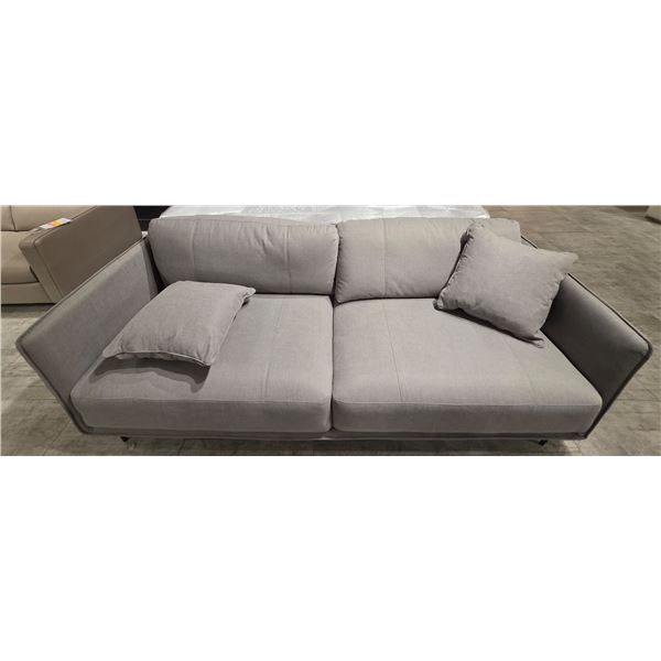 Sandy's - New Smokey Blue Fabric Sofa - RV: $1555 - H28" x W82" x 34"