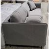 Image 3 : Sandy's - New Smokey Blue Fabric Sofa - RV: $1555 - H28" x W82" x 34"