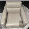 Image 1 : Natuzzi Edition - New Fascino Leather Armchair - RV: $1940 CAD - H34" x W32" x D39"