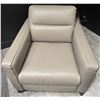 Image 2 : Natuzzi Edition - New Fascino Leather Armchair - RV: $1940 CAD - H34" x W32" x D39"