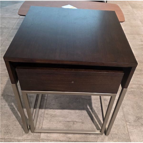 Sandy's - Nesting End Table Brown - RV: $915 CAD - H25" x 22" x 22"