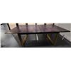 Image 1 : Sandy's - New Brown Dining Table - RV: $5105 CAD - H30" x W92" x D40"