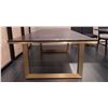 Image 3 : Sandy's - New Brown Dining Table - RV: $5105 CAD - H30" x W92" x D40"