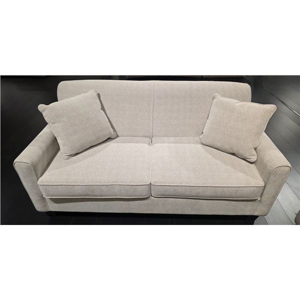 Sandy's - New Boxer Barolini Oatmeal Sofabed - RV: $2620 CAD - H33" x W69" x 35"
