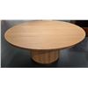 Image 1 : Sandy's - New Kalla Natural Dining Table - RV: $3255 CAD - H30.5" x Dia. 68"