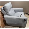 Image 2 : Sandy's - BNIB Fabric Recliner - RV: $2650 CAD - Made in Canada - H36" x W30"