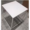 Image 2 : Calligaris - New White End Table - RV: $585 CAD - H20" x 15.5" x 15.5"