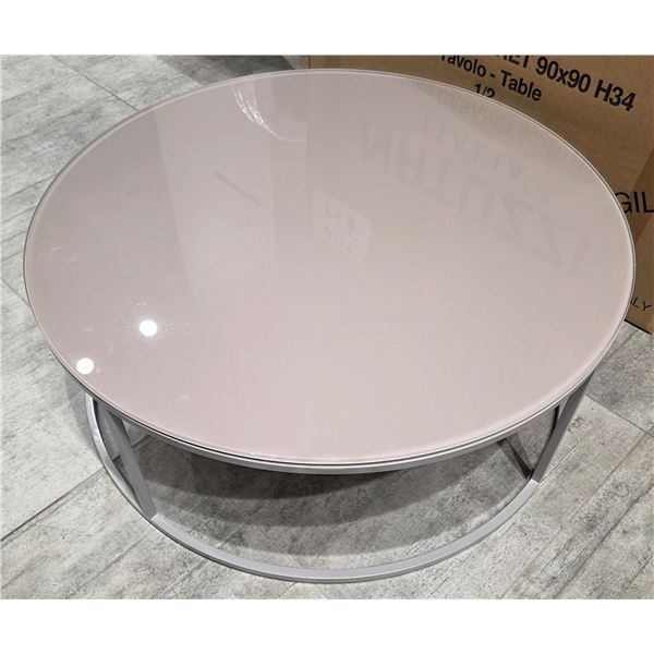 Natuzzi - New Cabaret Cocktail Table - RV: $1020 CAD - Made in Italy - H13" x Dia. 35"