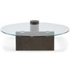 Image 2 : Natuzzi - New Frost Cocktail Table - RV: $4200 CAD - Made in Italy - H12" x Dia. 39"