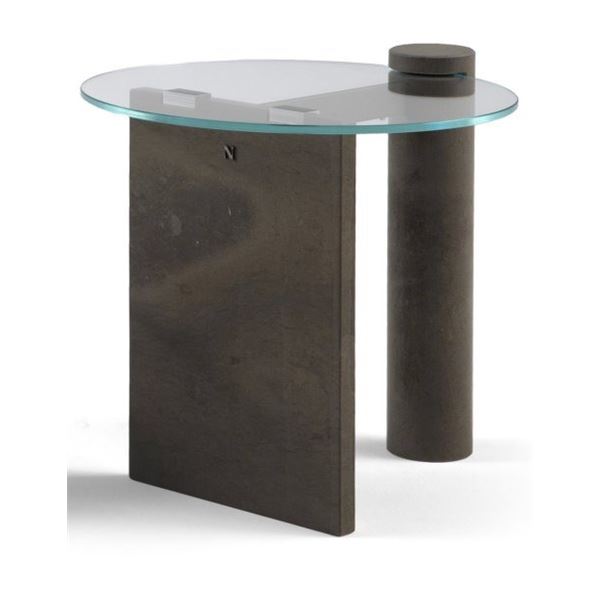 Natuzzi - New Fossena End Table - RV: $3840 CAD - Made in Italy - H20" x Dia. 19.5"