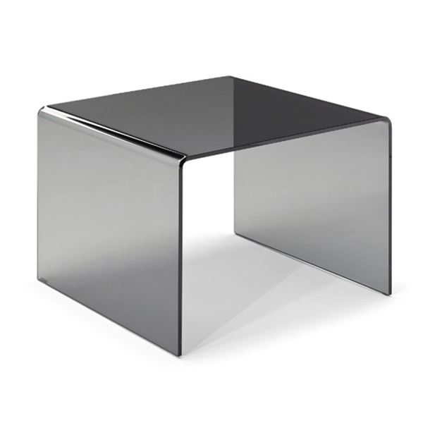 Natuzzi - New Mercurio Smoke End Table - RV: $590 CAD - Made in Italy - H17.5" x 22.5" x 24"
