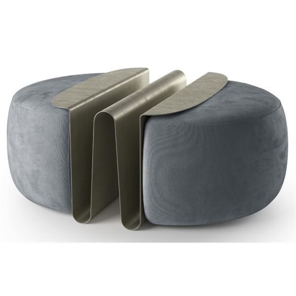Natuzzi - New Wave Ottoman - RV: $1820 CAD - Made in Italy - H16" x W42" x D30"