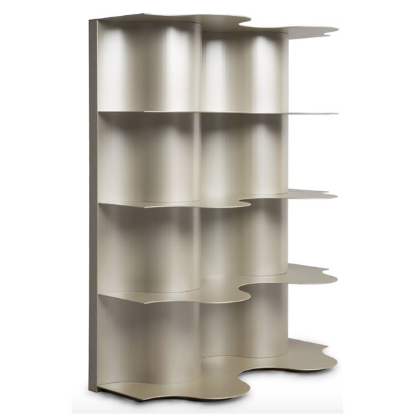 Natuzzi - New Tide Bookcase Gold - RV: $7140 CAD - Made in Italy - H49" x W39" x D18"