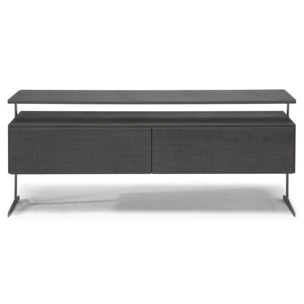 Natuzzi - New Ido Pewter Media Chest - RV: $5450 CAD - Made in Italy - H25.5" x W59" x D14.5"