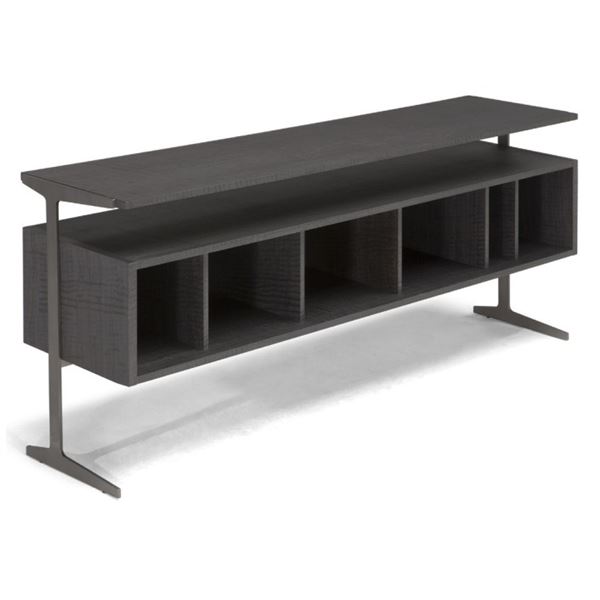 Natuzzi - New Ido Pewter Media Chest - RV: $5450 CAD - Made in Italy - H25.5" x W59" x D14.5"