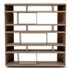 Image 1 : Natuzzi Edition - New Gate Bookcase Ash Arena Havana - RV: $4120 CAD - H63" x W60" x D17" (NAA0884)