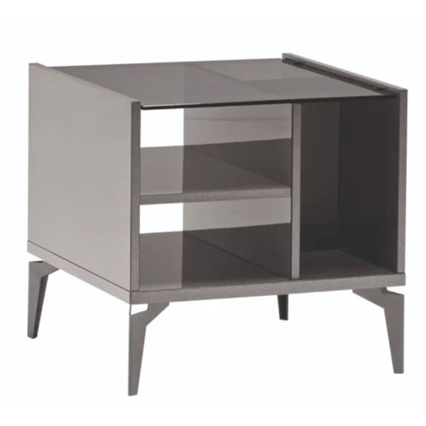 ALF Italia - New Graphite End Table - RV: $940 CAD - Made in Italy - H22" x W22" x D21"