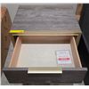 Image 2 : Sandy's - New Evoke Pebble Nightstand - RV: $1580 CAD - Made in Canada - H24" x W22" x D18"