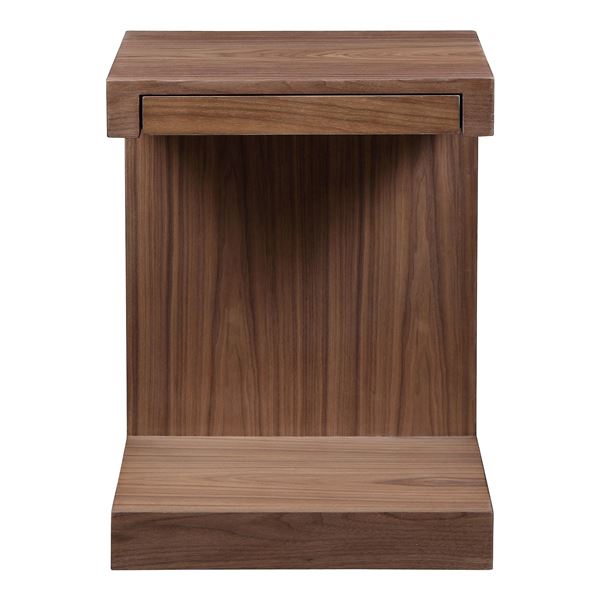BNIB Moe's - Zio Sidetable Walnut - RP:$569 - Dimension: 16"W x 16"D x 21"H - Model: AD-1025-03