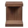 Image 1 : BNIB Moe's - Zio Sidetable Walnut - RP:$569 - Dimension: 16"W x 16"D x 21"H - Model: AD-1025-03