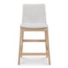 Image 2 : BNIB Moe's - DECO OAK COUNTER STOOL LIGHT GREY - RP $859 - Diensions 21.7"W x 20.8"D x 38.9"H - Mode