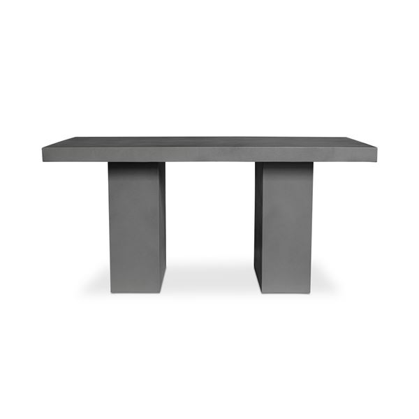 BNIB Moe's - AURELIUS 2 OUTDOOR DINING TABLE GREY - RP: $2,249 - Dimensions: 63"W x 35.5"D x 30"H -
