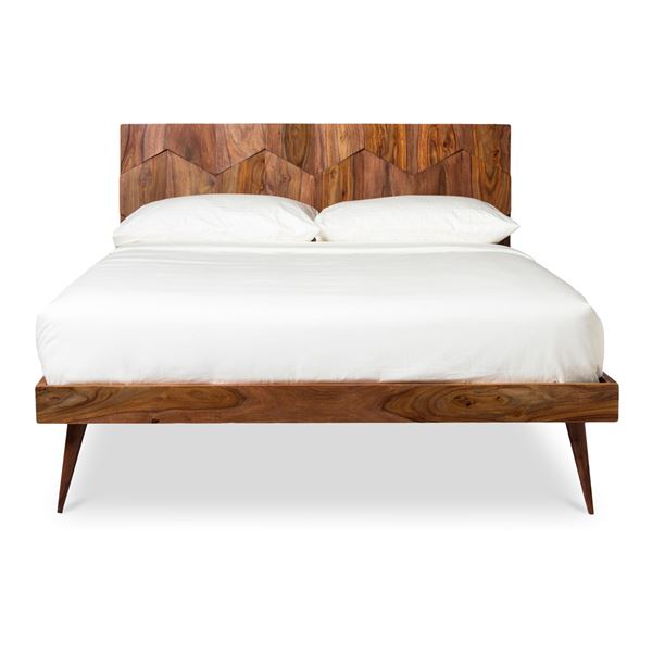 BNIB Moe's - O2 KING BED BROWN - RP: $3,299 - Dimensions: 79"W x 83"D x 43.5"H - Model: BZ-1044-24-0