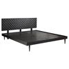 Image 3 : BNIB Moe's - PABLO KING BED BLACK - RP: $3,699 - Dimensions: 79"W x 83"D x 38.5"H - Model: BZ-1133-0