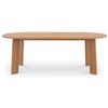 Image 1 : BNIB Moe's - DELTA OUTDOOR DINING TABLE OVAL NATURAL - RP: $3,399 - Dimensions: 84"W x 39.5"D x 30"H