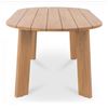 Image 2 : BNIB Moe's - DELTA OUTDOOR DINING TABLE OVAL NATURAL - RP: $3,399 - Dimensions: 84"W x 39.5"D x 30"H