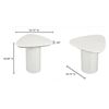Image 4 : BNIB Moe's - EDEN ACCENT TABLE IVORY WHITE LACQUER - RP: $629 - Dimenions: 18.75"W x 18.75"D x 18"H