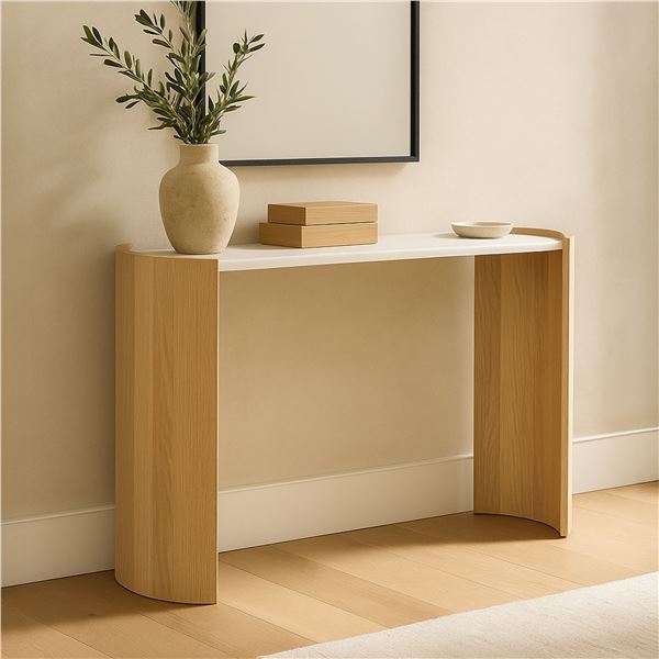 BNIB Moe's - DALA CONSOLE TABLE - RP: $1,749 - Dimensions: 50"W x 17"D x 31"H - Model: JD-1046-24-0