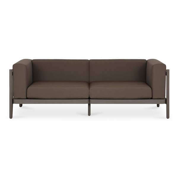 BNIB Moe's - SURI OUTDOOR 2-SEAT SOFA TAUPE - RP: $1,599 - Dimensions: 74"W x 28.7"D x 26.2"H - Mode