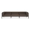Image 1 : BNIB Moe's - SURI OUTDOOR 3-SEAT SOFA TAUPE - RP: $2,026 - Dimensions: 109"W x 28.7"D x 26.2"H - Mod
