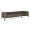 Image 3 : BNIB Moe's - SURI OUTDOOR 3-SEAT SOFA TAUPE - RP: $2,026 - Dimensions: 109"W x 28.7"D x 26.2"H - Mod
